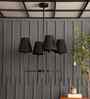 Dodie 4 Lt Black Chandelier
