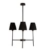 Dodie 4 Lt Black Chandelier