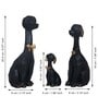 Dog Black Polyresin Figurine