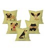 Dog Family Cushion Cover Set of 5