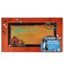 Dog House & Bowl Orange & Black Fabric Pet Placemat