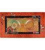 Dog House & Bowl Orange & Black Fabric Pet Placemat