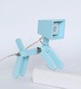 Little Dog Lamp In Blue Finish
