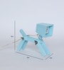 Little Dog Lamp In Blue Finish