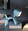 Little Dog Lamp In Blue Finish