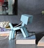 Little Dog Lamp In Blue Finish