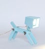 Little Dog Lamp In Blue Finish