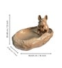 Brown Resin Dog Decorative Urli
