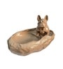 Brown Resin Dog Decorative Urli