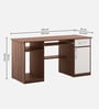 Doi Computer Table in Exotic Teak Finish
