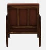 Dokkum Sheesham Wood Arm Chair In Provincial Teak Finish And Mocha Mousse Colour