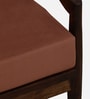 Dokkum Sheesham Wood Arm Chair In Provincial Teak Finish And Mocha Mousse Colour