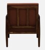 Dokkum Sheesham Wood Arm Chair In Provincial Teak Finish And Mocha Mousse Colour