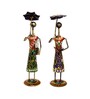 Doll Multicolour Metal (Set of 2) Figurine