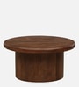 Dolomite Mango Wood Coffee Table  In Walnut Finish