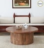 Dolomite Mango Wood Coffee Table  In Walnut Finish