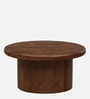 Dolomite Mango Wood Coffee Table  In Walnut Finish
