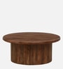 Dolomite Mango Wood Coffee Table  In Walnut Finish