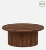 Dolomite Mango Wood Coffee Table  In Walnut Finish