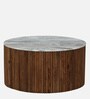 Dolomite Mango Wood Coffee Table Set In Walnut Finish