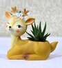 Baby Deer Creative Succulent Multicolour Polyresin Desk Pot
