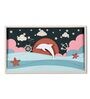 Dolphin Sunrise Pinewood Wall Mural In Multicolour
