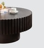 Dom Fluted Coffee Table in Black Colour