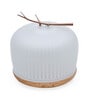 Dome Glass & Rubber Wood Aroma Humidifier