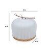 Dome Glass & Rubber Wood Aroma Humidifier