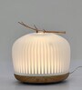 Dome Glass & Rubber Wood Aroma Humidifier