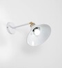 Dome Metal Downlight Sconce Wall Light with White Metal Shade