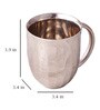 Dome 400ml Silver Stainless Steel (Set of 2) Coffee Mug
