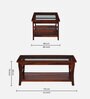 Domitz Sheesham Wood Coffee Table In Honey Oak Finish