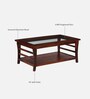 Domitz Sheesham Wood Coffee Table In Honey Oak Finish
