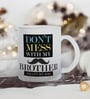 Don't Mess with My Brother Frosted White 350 ml Glass Coffee Mug