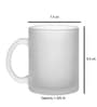 Don't Mess with My Brother Frosted White 350 ml Glass Coffee Mug