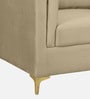 Dona Velvet 1 Seater Sofa in Bone White Colour