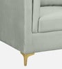 Dona Velvet 1 Seater Sofa in Cool Grey Colour