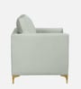 Dona Velvet 1 Seater Sofa in Cool Grey Colour