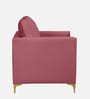 Dona Velvet 1 Seater Sofa In Dusky Rose Colour