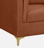 Dona Velvet 1 Seater Sofa in Rust Colour