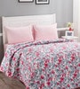 Inhouse Donatella 100GSM Superfine Cotton Alyssa Red Double Quilt
