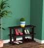 Donato Open Shoe Rack in Flowery Wenge Finish