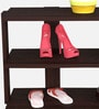 Donato Open Shoe Rack in Flowery Wenge Finish