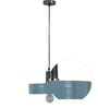 Malisa Donte Grey Metal Hanging Light