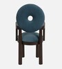Donut Solid Wood Infant Chair in Blue & Brown Finish