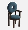 Donut Solid Wood Infant Chair in Blue & Brown Finish