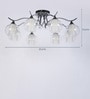 Doppio Silver Glass Chandelier