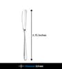 Dora 18/8 Stainless Steel Butter Knife Set of 2