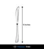 Dora 18/8 Stainless Steel Dinner Knife Set of 2